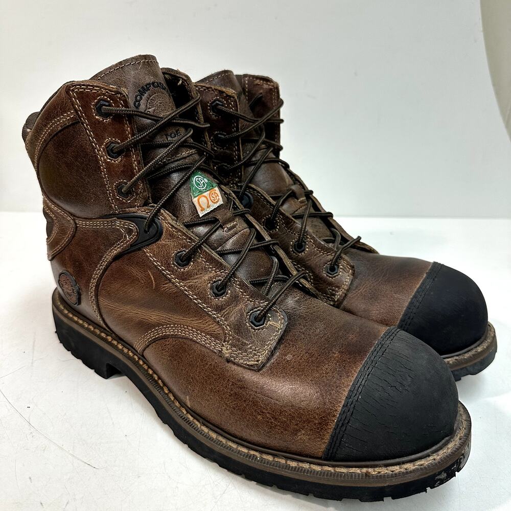 VGUC Justin CW677 6" Utah Waterproof Safety Composite Toe Work Boot 12 Wide EE